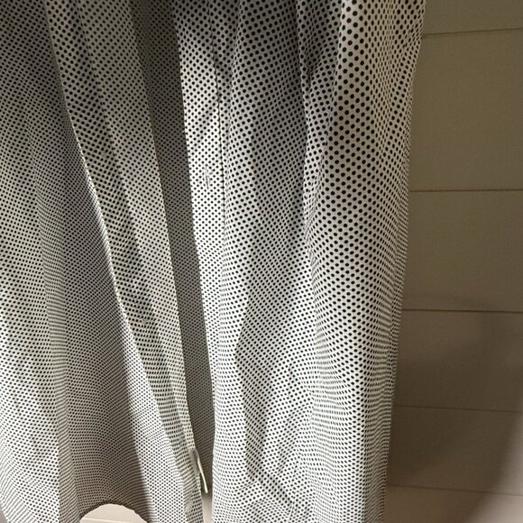 Stacy Adams Men's Dress Button Down Shirt White & Black Polka Dots Sz 22 34/35 - Picture 7 of 10